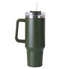 40oz Straw Double-Layer Insulated Cup with Handle Sports Water Bottle Stainless Steel Vacuum Thermal Insulated Mug for Women Men