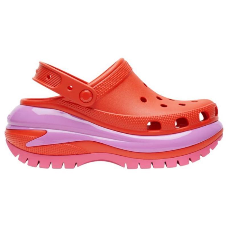 Crocs Туфли EVA с круглым носком и отверстием 7 см Унисекс Оранжевые