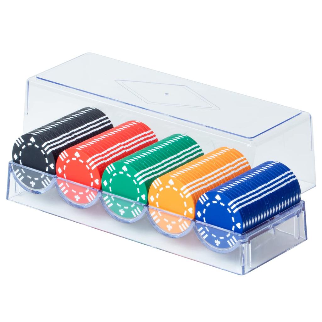 Фишка казино Alban подлинная 40 мм 8 г 5 цветов штук каждого цвета всего 100 штук / Диаметр / Толщина 3,3 мм / Вес / (20 цветов, набор)