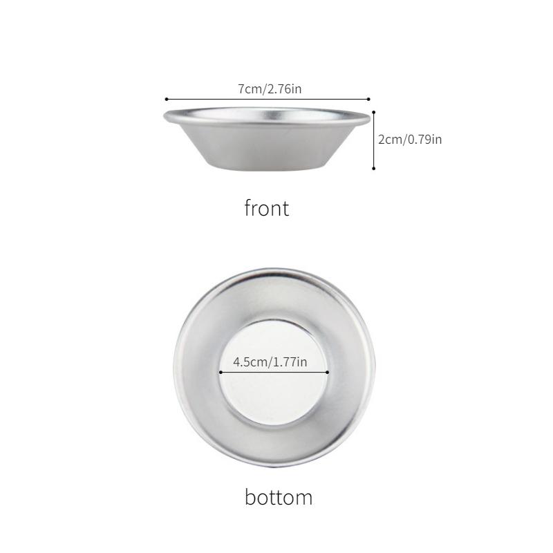 10 шт., алюминиевая форма для яичного пирога, кекса, печенья, цветка, оловянная форма для выпечки