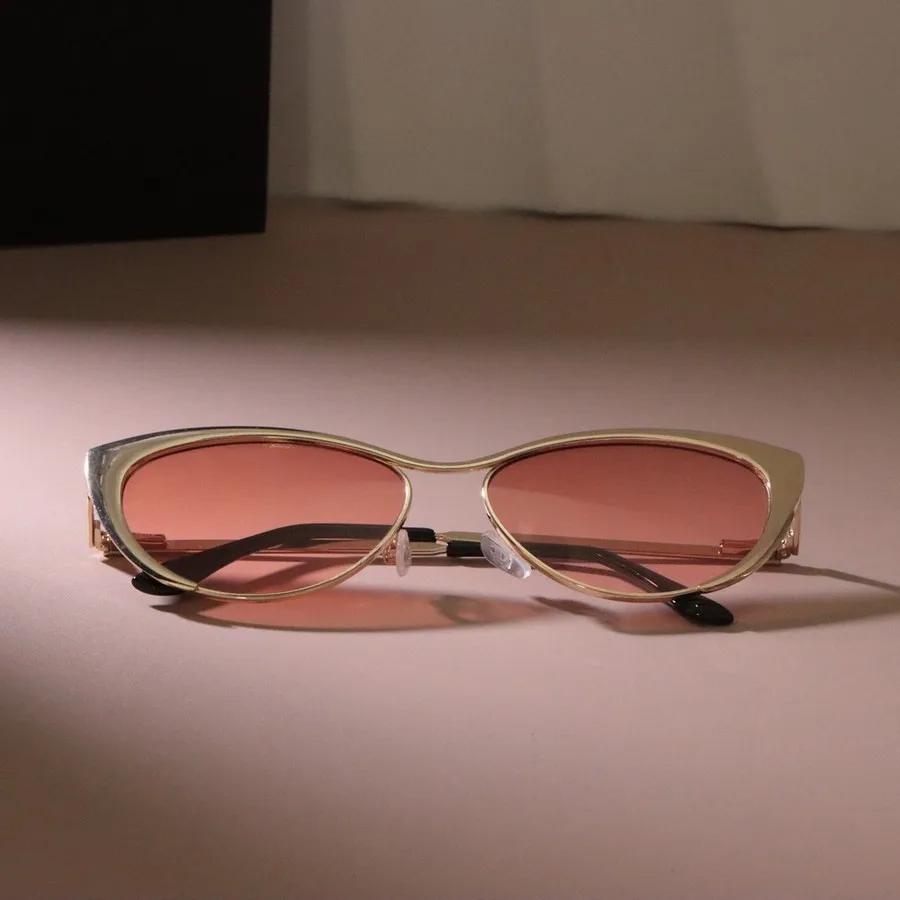 Модные солнцезащитные очки с металлической оправой для женщин и мужчин, повседневные, кошачий глаз, дизайнерские, от солнца, мужские, женские, брендовые, роскошные, для путешествий