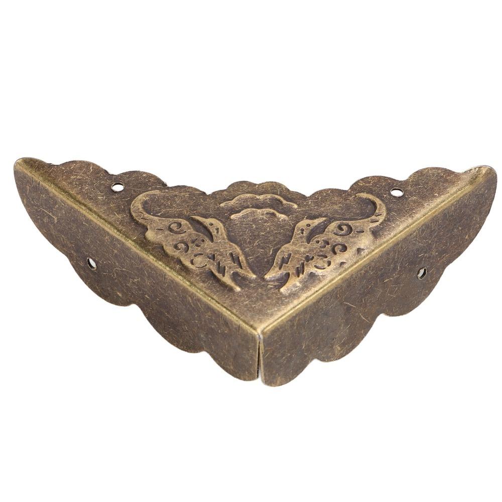 40pcs Iron Box Corner Protectors Right Angle Furniture Corner Guard Corner Protectors Wooden Box