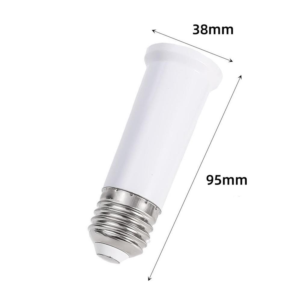 5Pcs E27 To E27 Extender Lamp Holder Lengthened Socket For Led Bulb Base 220V 65-120Mm Accessories White-Shell Converters Bases Diode