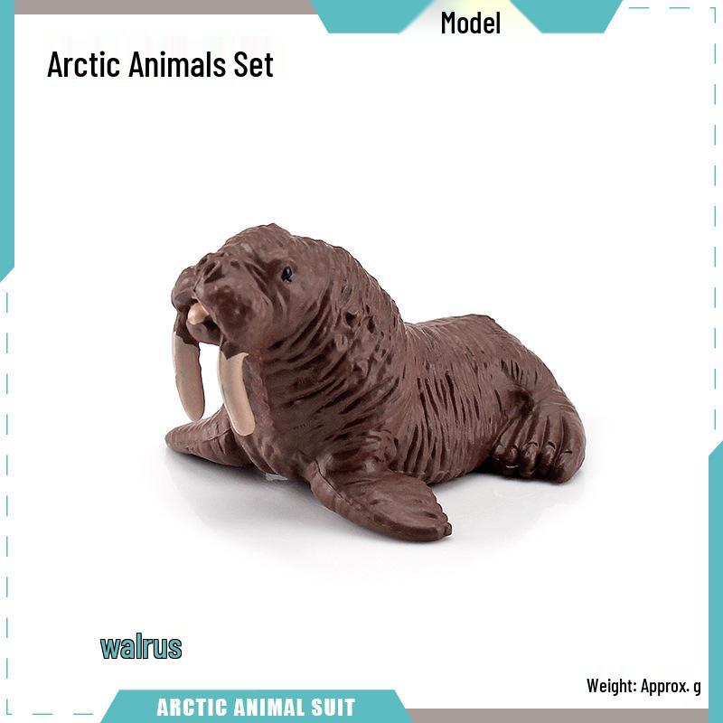 Children's Marine Animal Model Set: Mini Whale, Shark, Dolphin, Turtle, Sea Lion