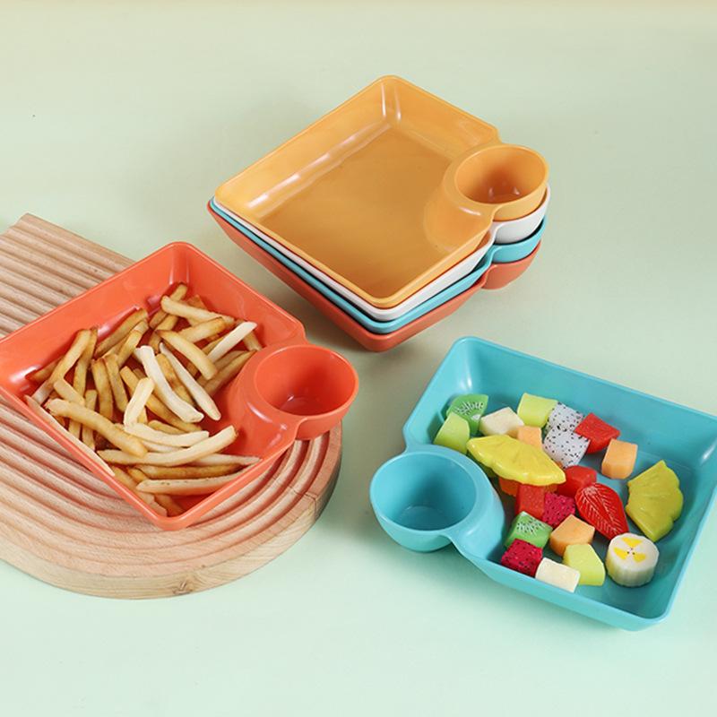 Минималистичная японская тарелка для гёдза с соусницей, поднос для суши и закусок, незаменимый предмет для домашней трапезы, оптом