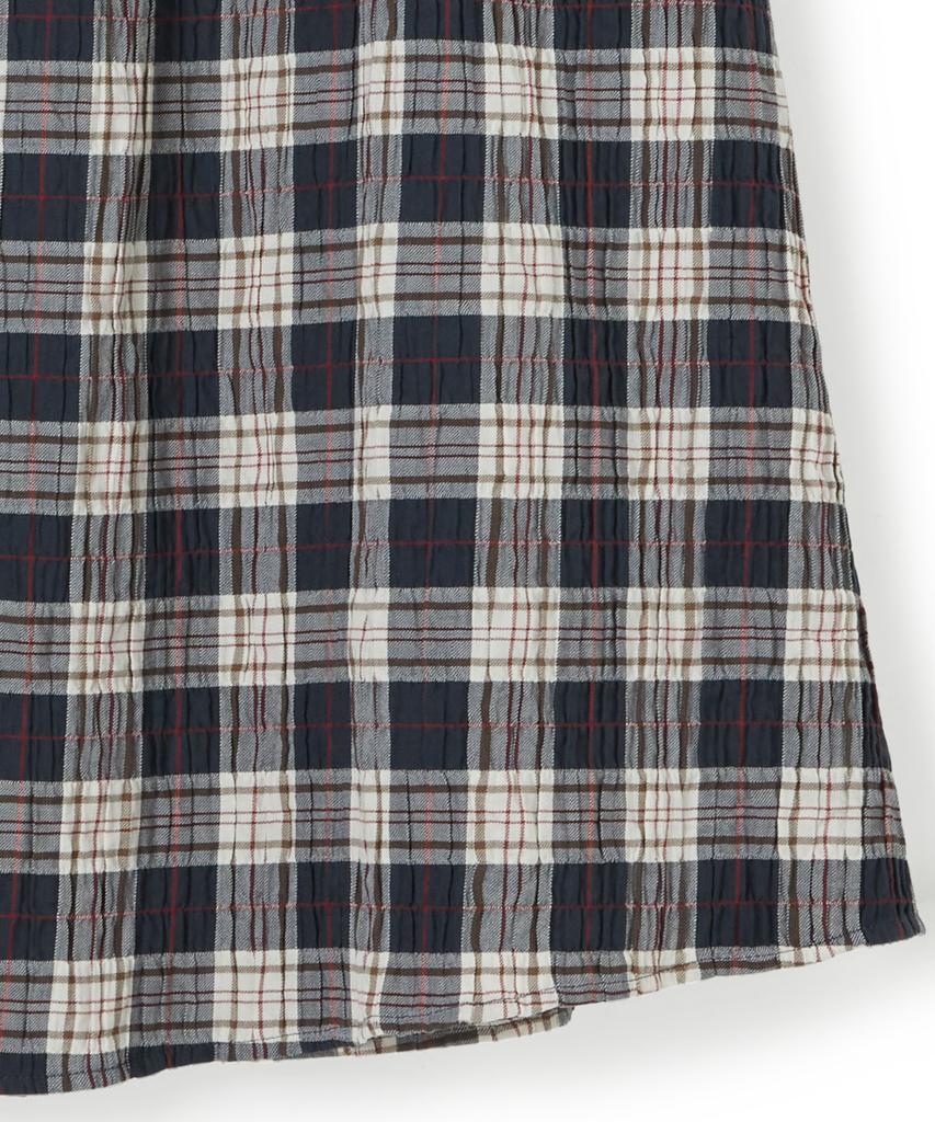 PENFIELD Клетчатая мятая юбка с сборками Темно-синий_Fs2Ws97F