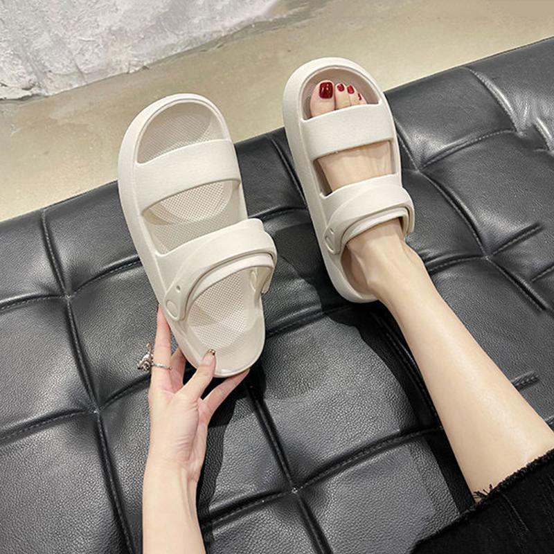 Скользкая обувь, женская летняя верхняя одежда, домашняя ванная комната, ванна, нескользящие красные сандалии и тапочки с сеткой на подошве из бисквита