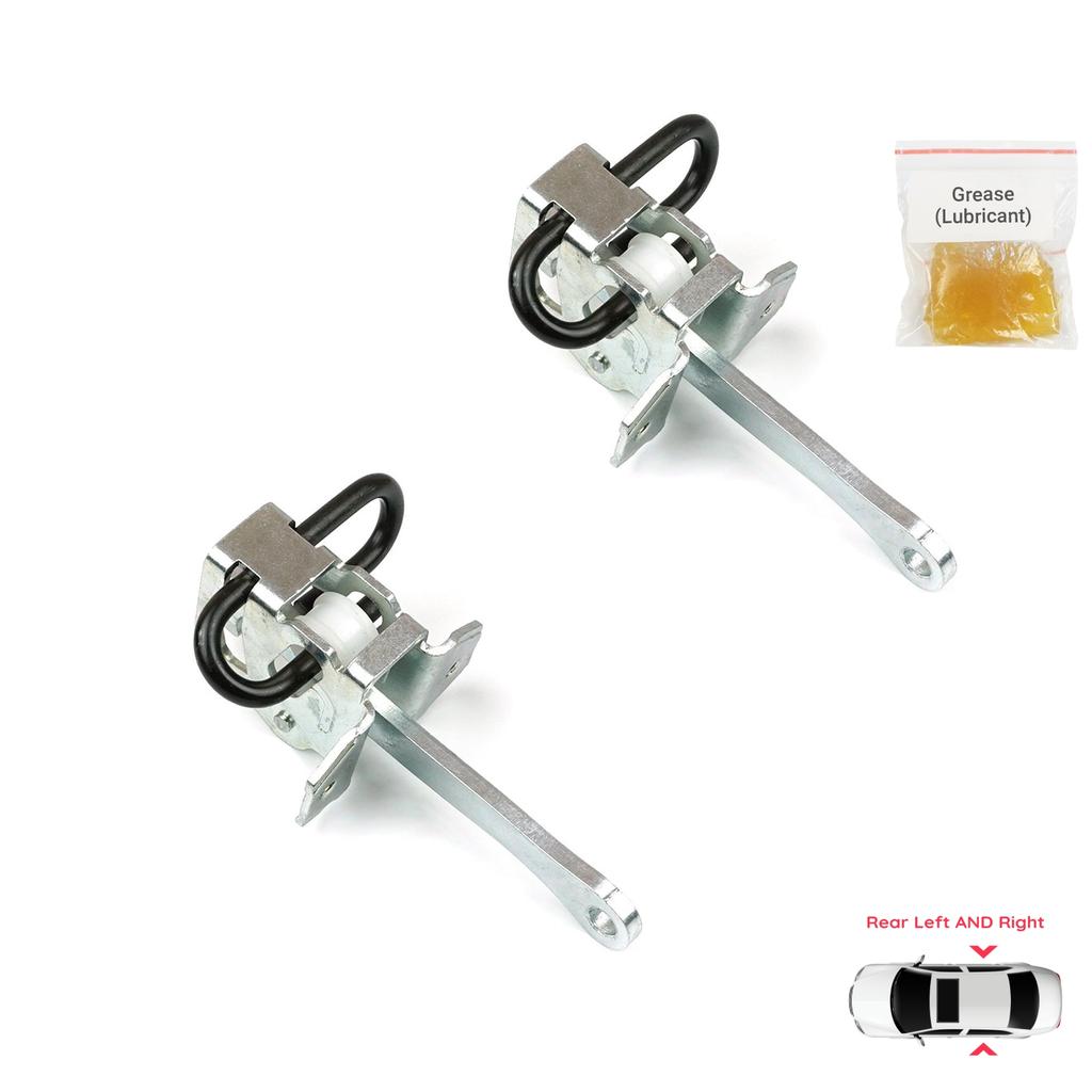 EDP1066-1 2 Pieces Rear Left AND Right Door Catch Hinge Brake Stop Check Strap Limiter for BMW 5 Series E34 7 Series E32 51228168090