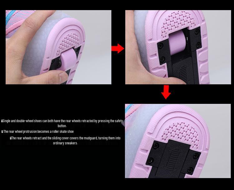 Светодиодные роликовые кроссовки для зарядки через границу для всех возрастов - Колесные кроссовки в наличии