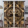 Плотные шторы для комнаты, 2 панели, Дерево жизни, современные шторы для гостиной, украшение на Хэллоуин, тюль для спальни, дома