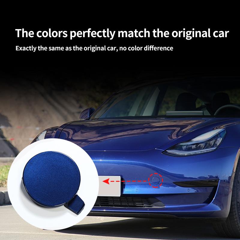 Для Tesla Model Y Передняя крышка буксировочного крюка бампера Аксессуары для стайлинга и модификации автомобиля передняя-белая Y 2021-2023