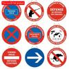 1pc 2d Flat No Sign Road Wooden Sign - 20cm Video Alarm, Prohibited Access, Private Property, Attention Dog, No Enter, No Parking, Turn, Warning Sign
