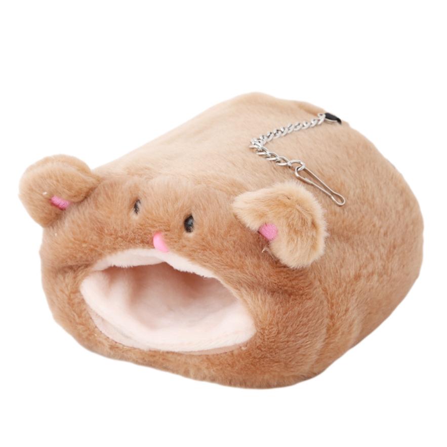 Хомяк Морская свинка Белка Ежик Теплая подвесная кровать для домашних животных Плюшевые гамаки Домик