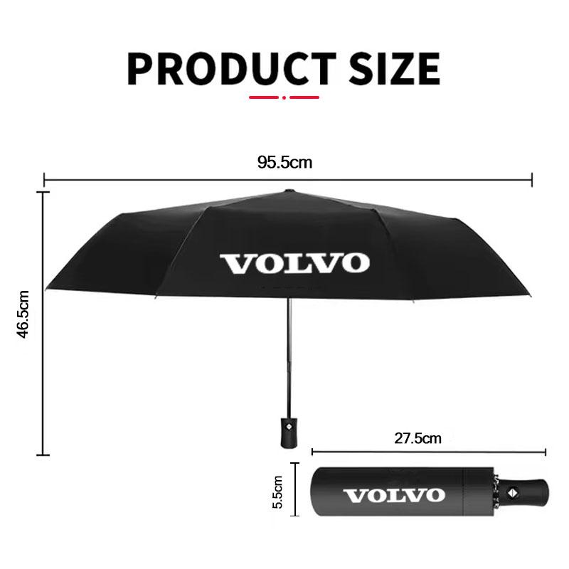 Car Automatic Umbrella Portable Folding Volvo Logo Accessories For Volvo V60 V40 XC90 S60 C30 XC60 V50 S90 XC40 T6 V90 EX90 XC70