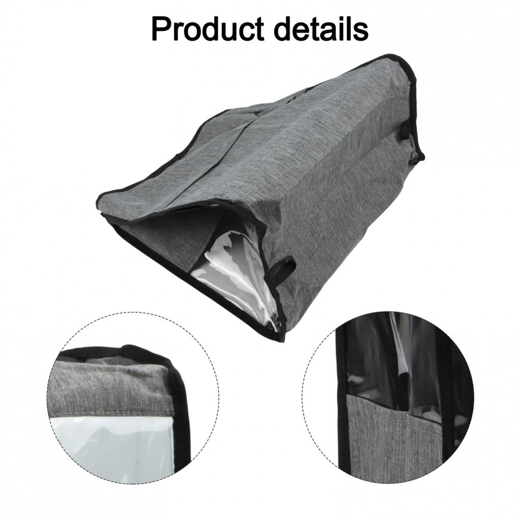 Oxford Cloth Stand Mixer Cover Linen Grey Kitchen Organizer 35.5x23x35.5cm