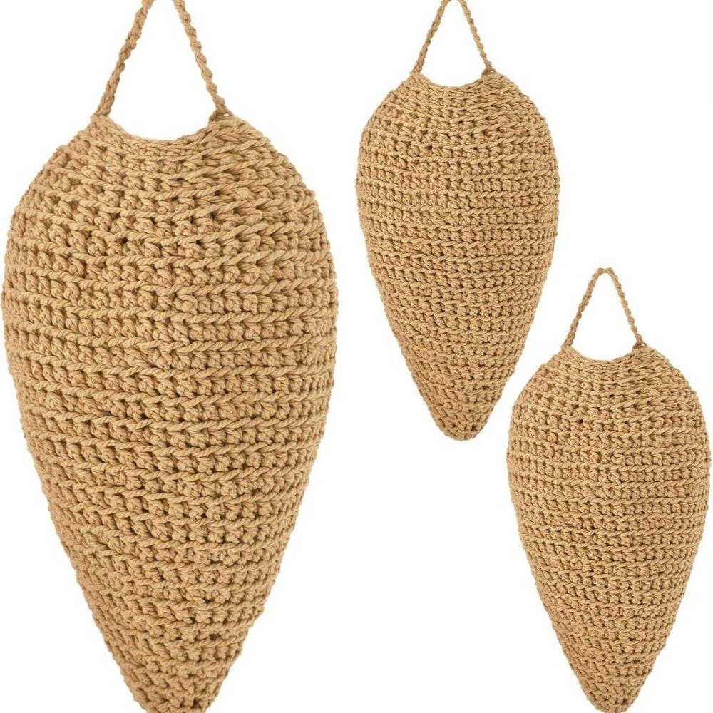 Portable Design Crochet Wasp Nest Cotton Rope Woven Honeycomb Decorations Patio Decoration