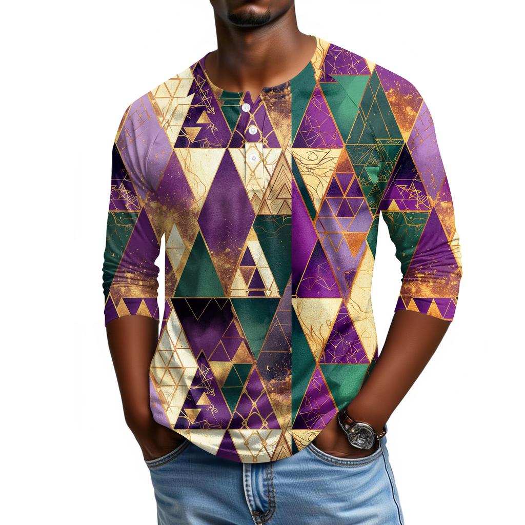 Мужской топ с рукавом реглан и рукавом три четверти