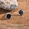 Маленькие серьги-хагги для мужчин, мальчиков, черные круглые металлические серьги-гвоздики, хип-хоп украшения, подарки