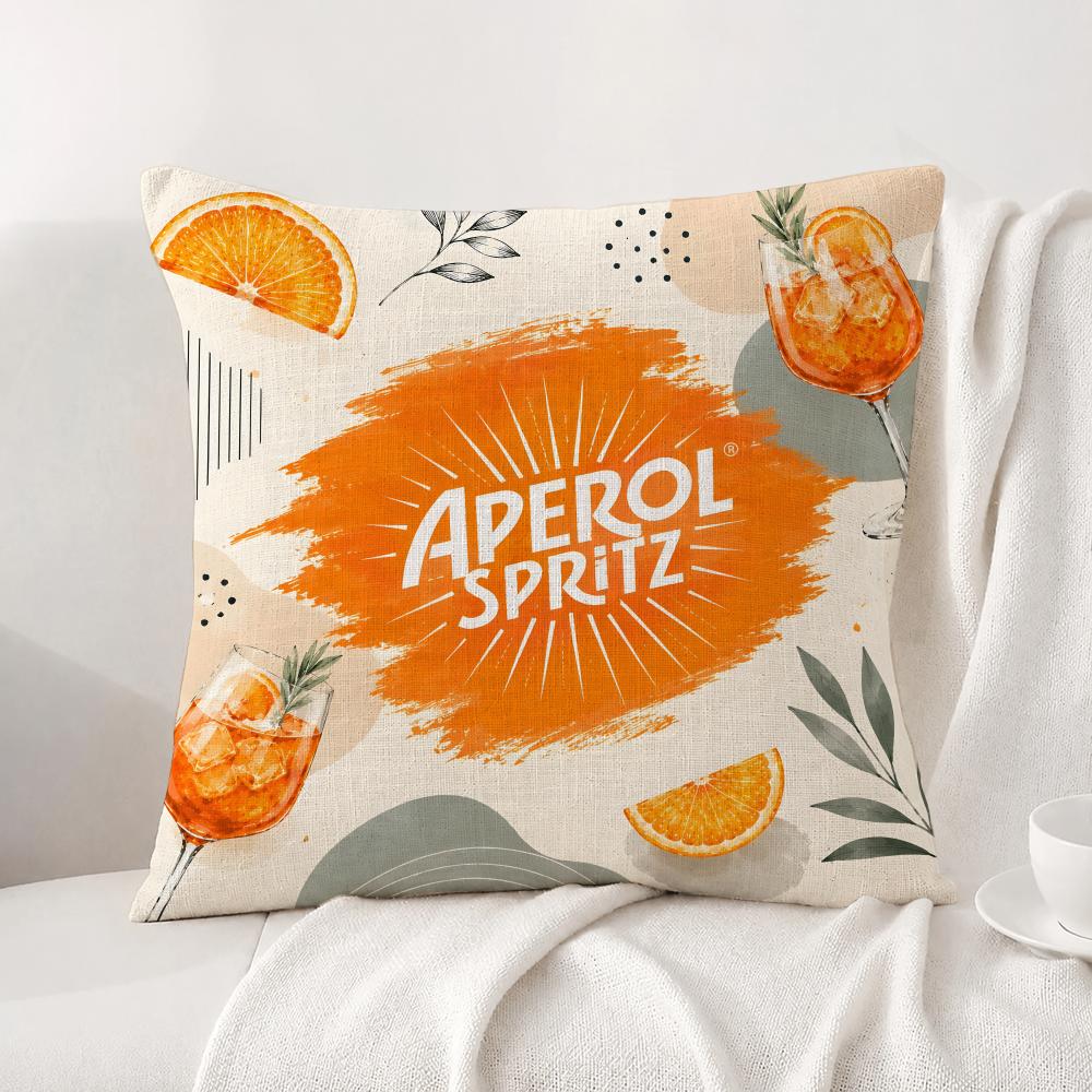Бренд Aperol Spritz Наволочка из натурального льна Набор наволочек Универсальная декоративная наволочка для дивана спальни кресла