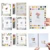 Watercolor Workbook 12 Colors Watercolor Paint Set Beginner-Friendly Birds Flower Watercolor Book
