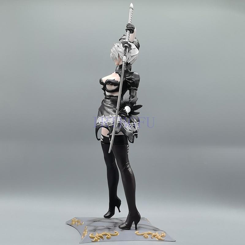 33см 2B Под 042 YoRHa №. 2 Тип B 1/6 Двуглавый Вер Японское Аниме ПВХ Экшн Фигурка Игрушка Игра Коллекционная Модель Кукла