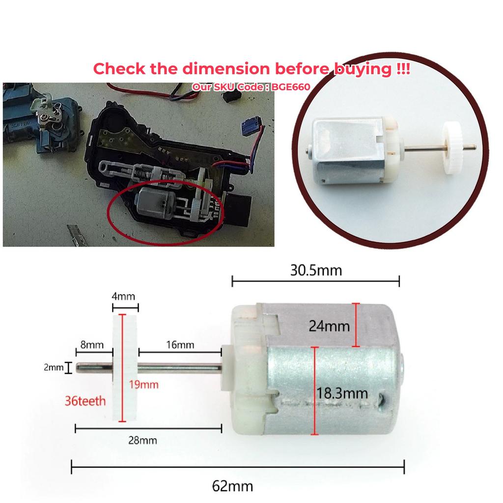 Для VW Passat B5 T5 Bora Golf 4 Skoda Superb 4 Octavia Roomster Tour Fabia Ibiza EGE660 Car FC280 Дверной замок Мотор 12 В 36 T Шестерня