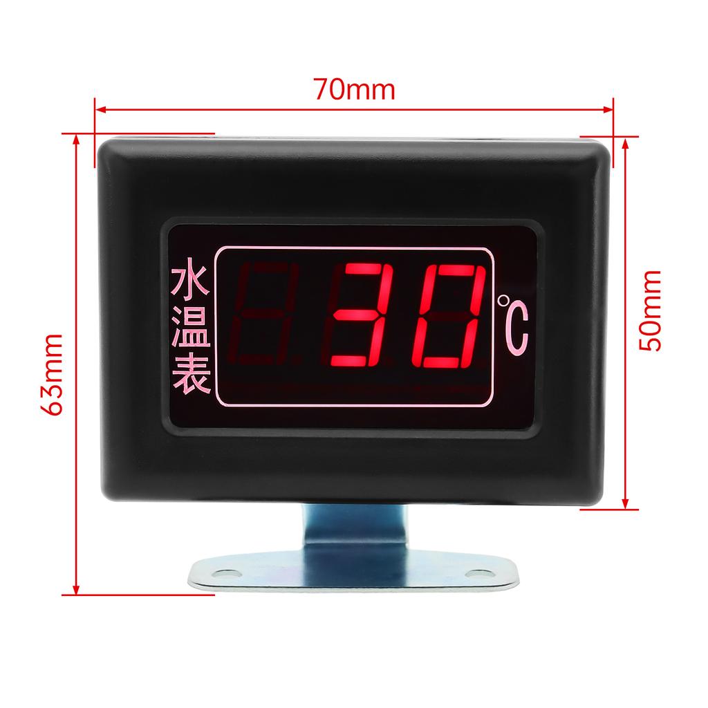 New Digital Water Temperature Gauge Kits & Sensor Plug Water Tempe Sensor 10MM 1/8 NPT for Car Engin Fit for 12V~24V Car