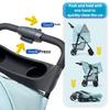 Lightweight Foldable Pet Stroller with Storage Basket, Spacious for 20 - kg Medium Dogs & Cats pet carrier  backpack dog carseat