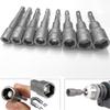 9pcs Power Hand Driver Drill Tools Set 5-13mm Metric Socket Wrench Set Power Nuts Driver Socket 1/4" Hex Shank Drill Bit Set