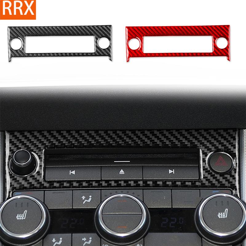 For Land Rover Range Rover Evoque 2012-2018 Real Carbon Fiber Stickers Warning Light Switch Panel Car Accessories decorative