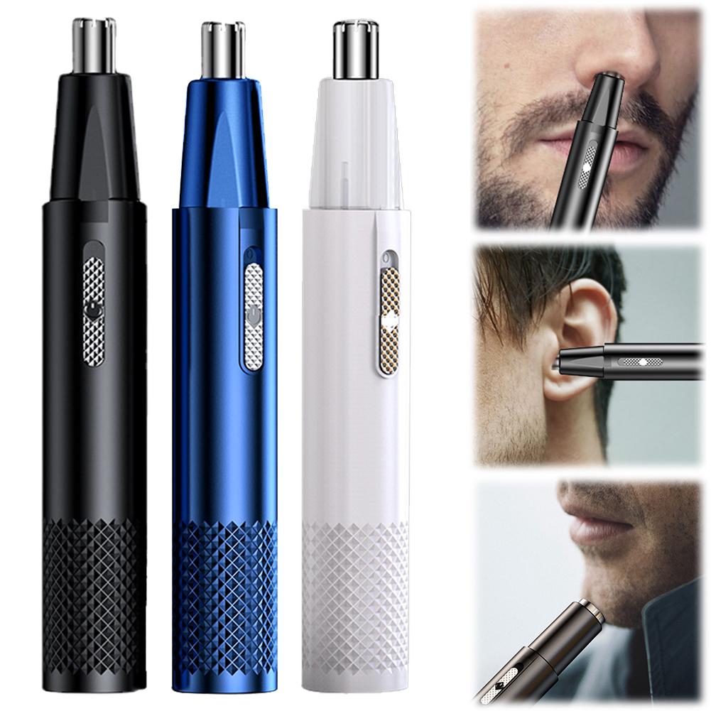 Триммер для волос в ушах и носу, аккумуляторная электрическая машинка для стрижки волос в носу, безболезненный триммер для бровей и волос на лице для мужчин и женщин