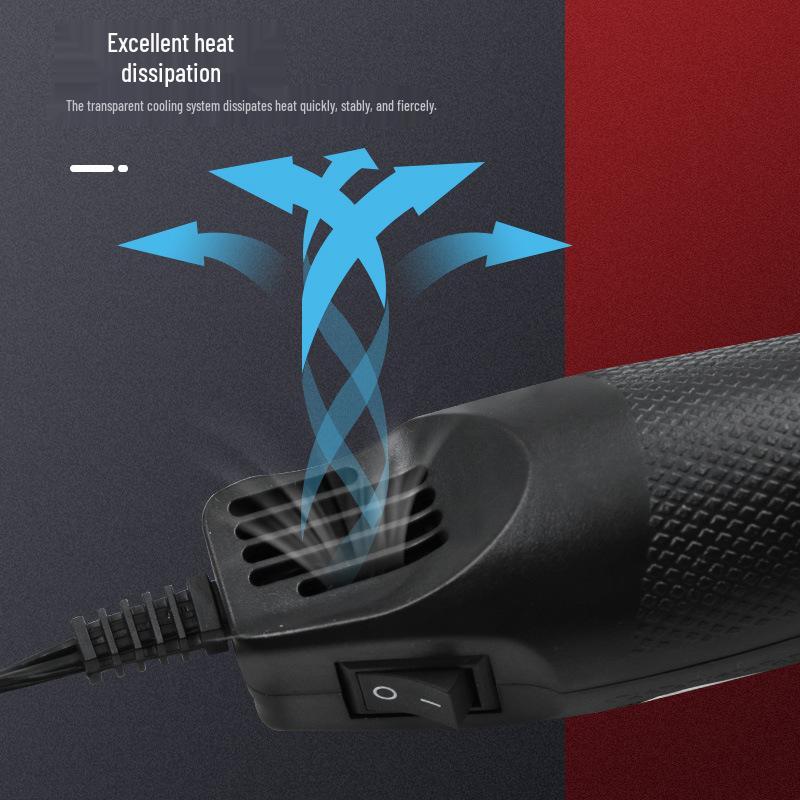 US Standard Heat Gun for Polymer Clay, DIY Rubber Stamps, Embossing Powder & Shrink Sheets, 110V Black