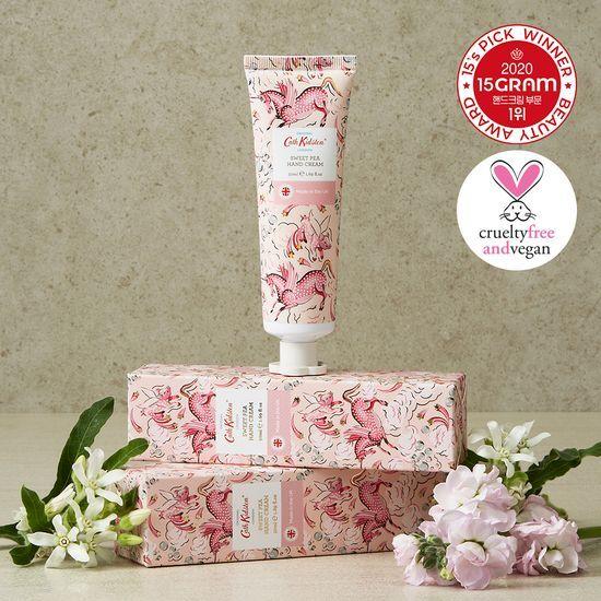 Крем для рук Cath Kidston Vegan с ароматом душистого горошка 50 мл (Аромат Душистого горошка, Жасмина и Мускуса)