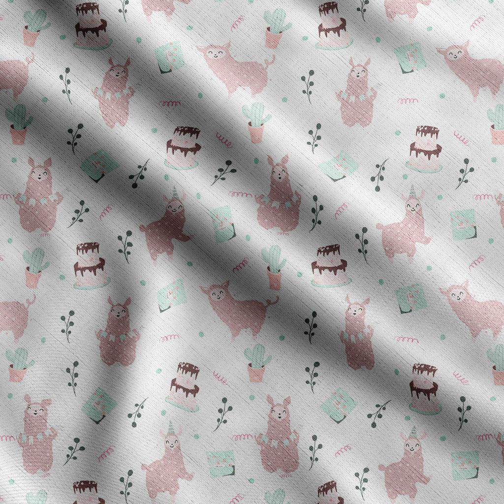 Soimoi Принт ламы альпаки, хлопковый батист, ткань для квилтинга, продаваемая во дворе, ширина 42 дюйма, хлопчатобумажная ткань средней плотности, швейные принадлежности,