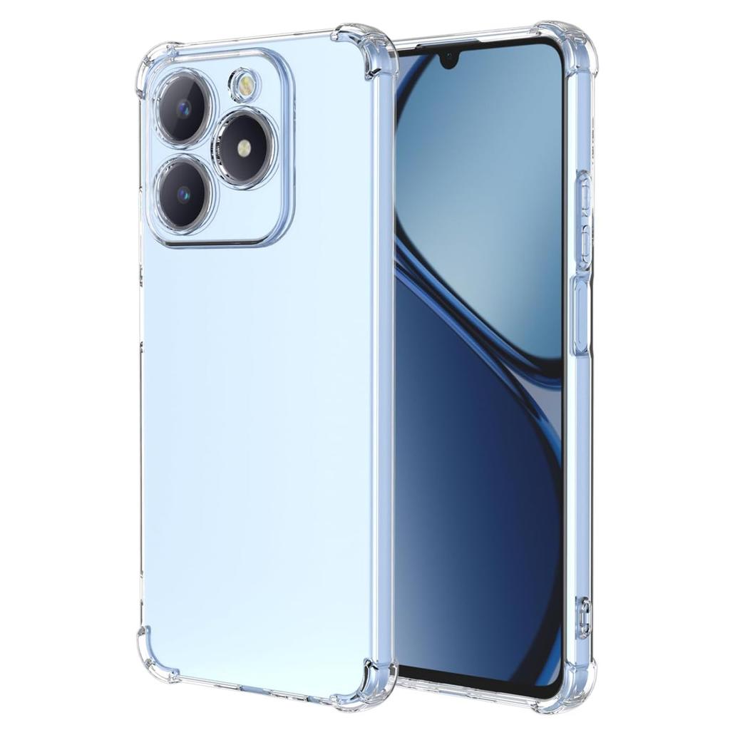 Ударопрочный ТПУ чехол с усиленными углами для Realme Note 70T Защитная крышка Прозрачная задняя панель Рамка Funda Coque