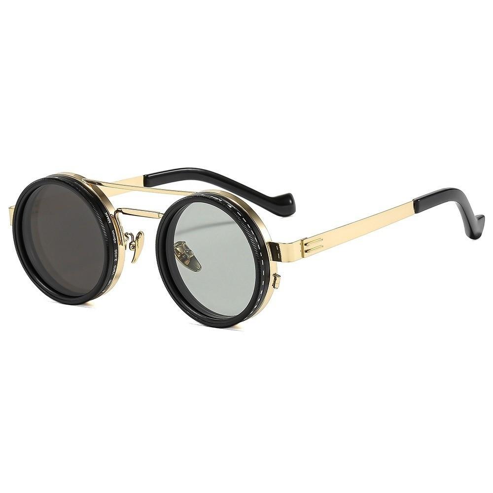 9 Level Dimming Adjustable Dimming Glasses Round Fishing Sunglasses Anti-UV Sunglasses Cycling