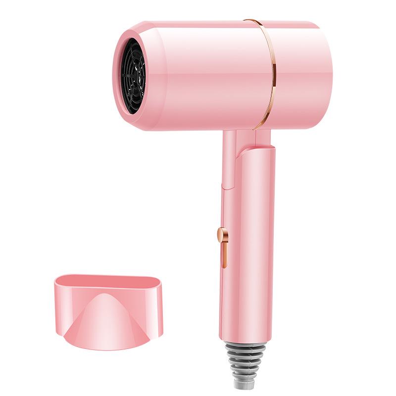 Gradient Color Portable Blue Light Negative Ion Hair Dryer for Students and Home Use