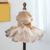 Pet Princess Dress Sparkly Bow And Sequins Tutu Dress Soft Dog Cat
