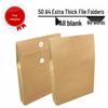 50-Pack A4 Kraft Paper File Folders Document Bags