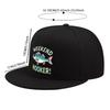 Weekend Hooker Fishing Graphic Flat Brim Baseball Cap Polyester Snapback Hat Casual Unisex Adult Teen Outdoor