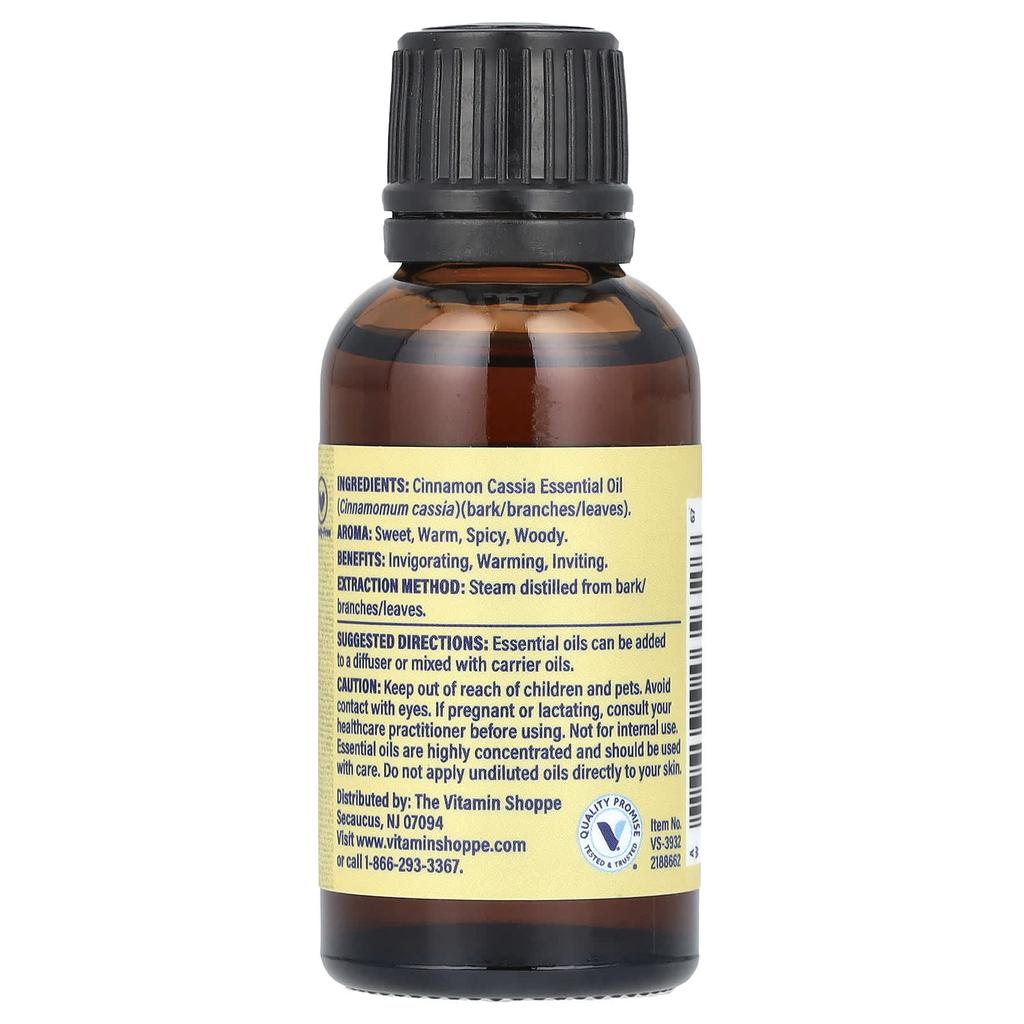 the Vitamin Shoppe 100% Pure Essential Oil, Cinnamon, 1 Fl Oz (30 Ml)