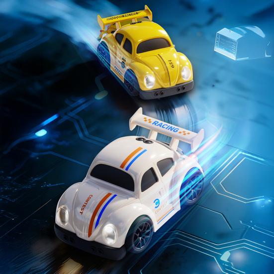 Игрушка Машинка на Радиоуправлении 3 Режима Умный Датчик Убегающая Следующая Жук Машинка Малыши Мальчики Развивающая Радиоуправляемая Дрифтовая Трюковая Машинка Игрушка со Звуком Светом