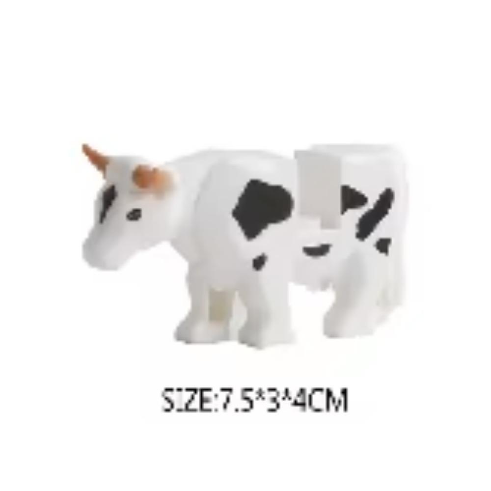 Средневековый MOC Боевой конь Строительные блоки Волк Рыцарь Фигурка Монстр Дикое животное Лиса Жираф Воробей Ворона Панда Модель Кирпич Игрушка K055