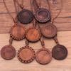 DIY Time Gem Jewelry, Wood Bottom Support, Hollow Printed Lace Bottom Support, Wood Necklace