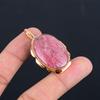 Rhodonite Gemstone Handmade Copper Jewelry Amazing Pendant For Her