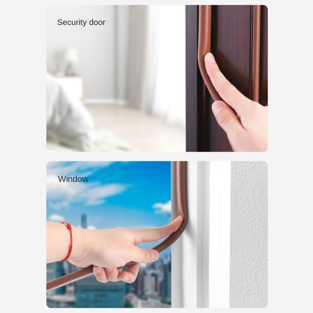 Силиконовая резиновая уплотнительная лента для двери 6 метров Уплотнитель Стопор Новый оконный уплотнитель Погода Окно