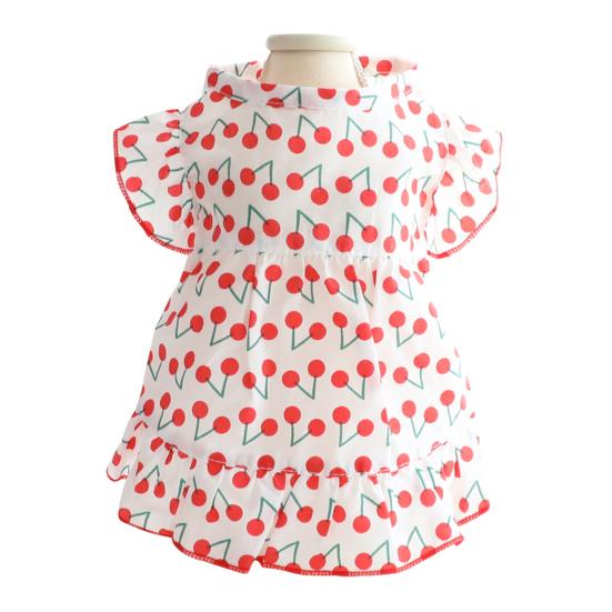 Платье для собаки, высокая эластичность, цветочный узор, яркий цвет, маленькая принцесса для собак