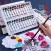 Kaba Bear Chinese Painting Pigments: 12-Color Ink Watercolor Starter Set for Beginners.