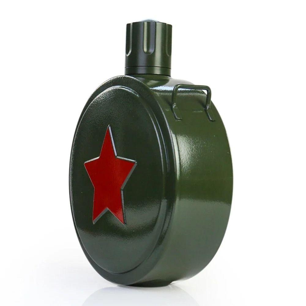 500/800ml Hip Flask Pentagram Pattern Wine Pot Durable Sport Kettle Hiking