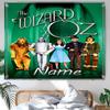 Personalized The Wizard of Oz Background Tapestry,Custom Name Birthday Party,Multifunctional Wall Decoration for Home Decor,Various Occasions